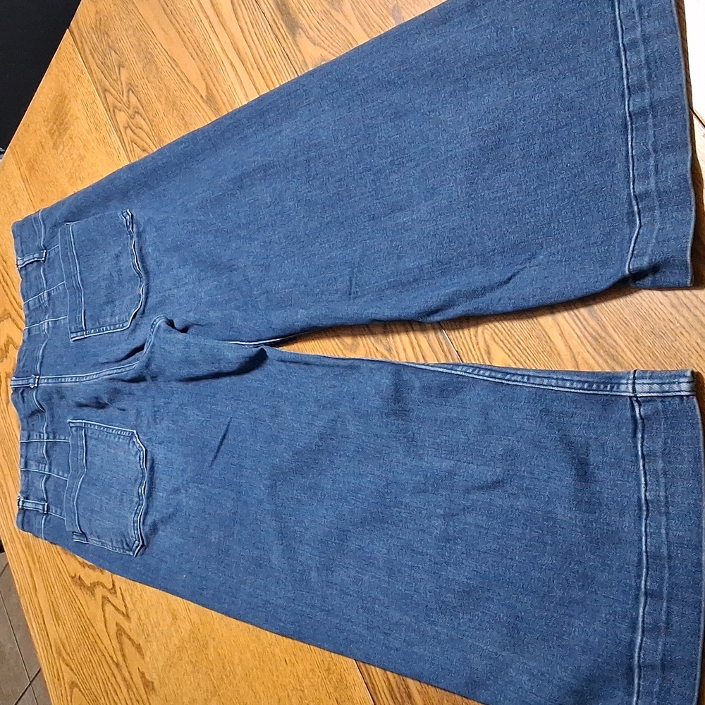 PILCRO And The Letterpress Jeans Womens 31 BLUE WIDE LEGS ?Preowned Used - Picture 8 of 9